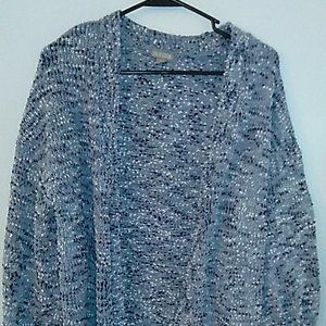 Blue cardigan sweater